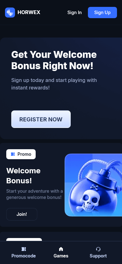 Horwex.com Casino Mobile screenshot